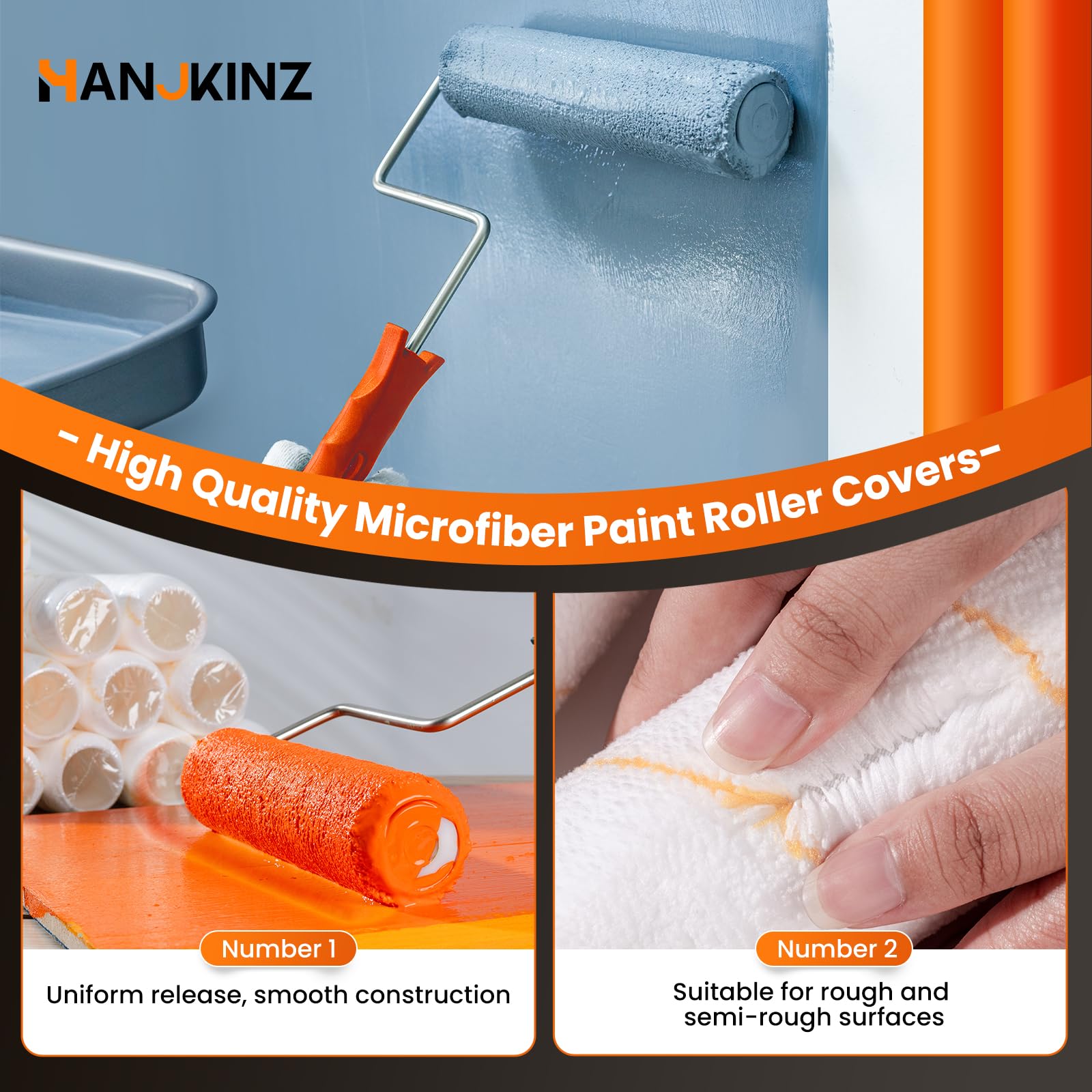 HANJKINZ 20-pack roller shown individually packaged for clean storage.