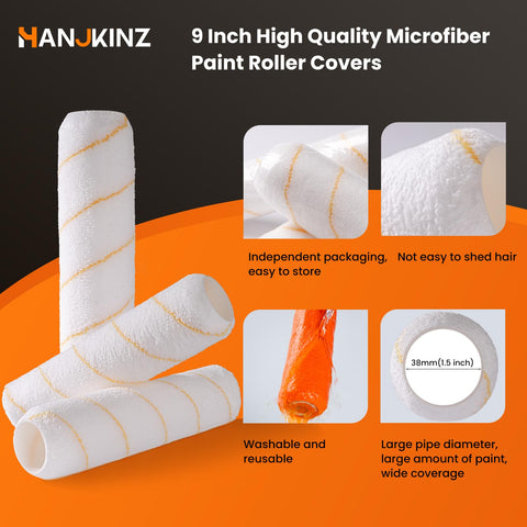 HANJKINZ washable and reusable roller maintains performance across projects.