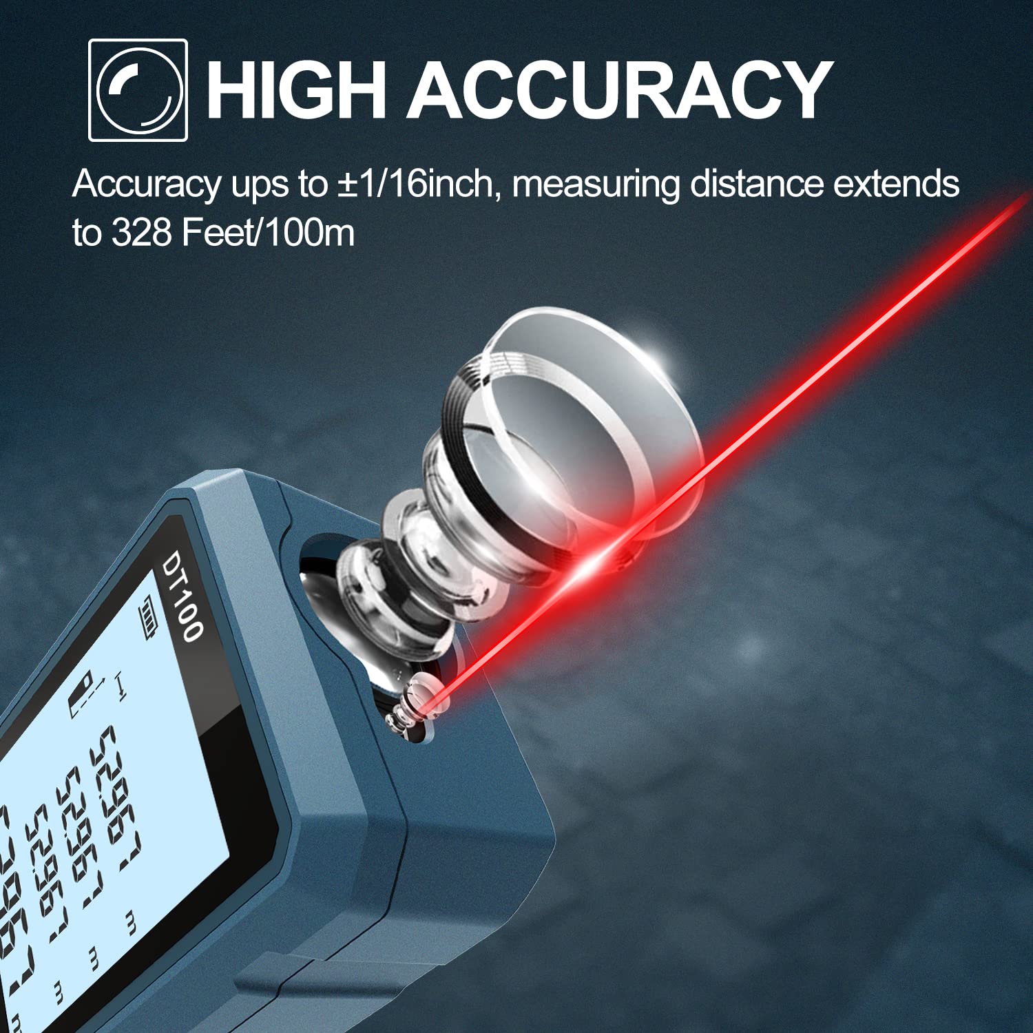 HANMATEK Laser Measure hand strap ensures stable handling during measuring.