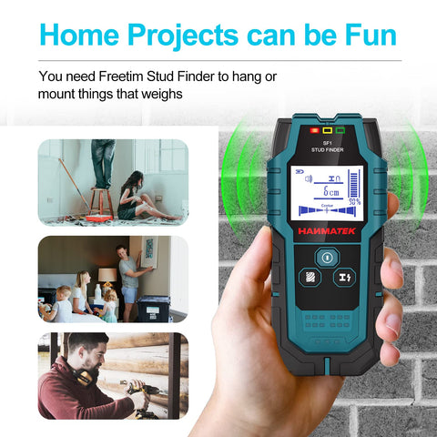 HANMATEK audible alarm signals when a stud is detected for safer placement.