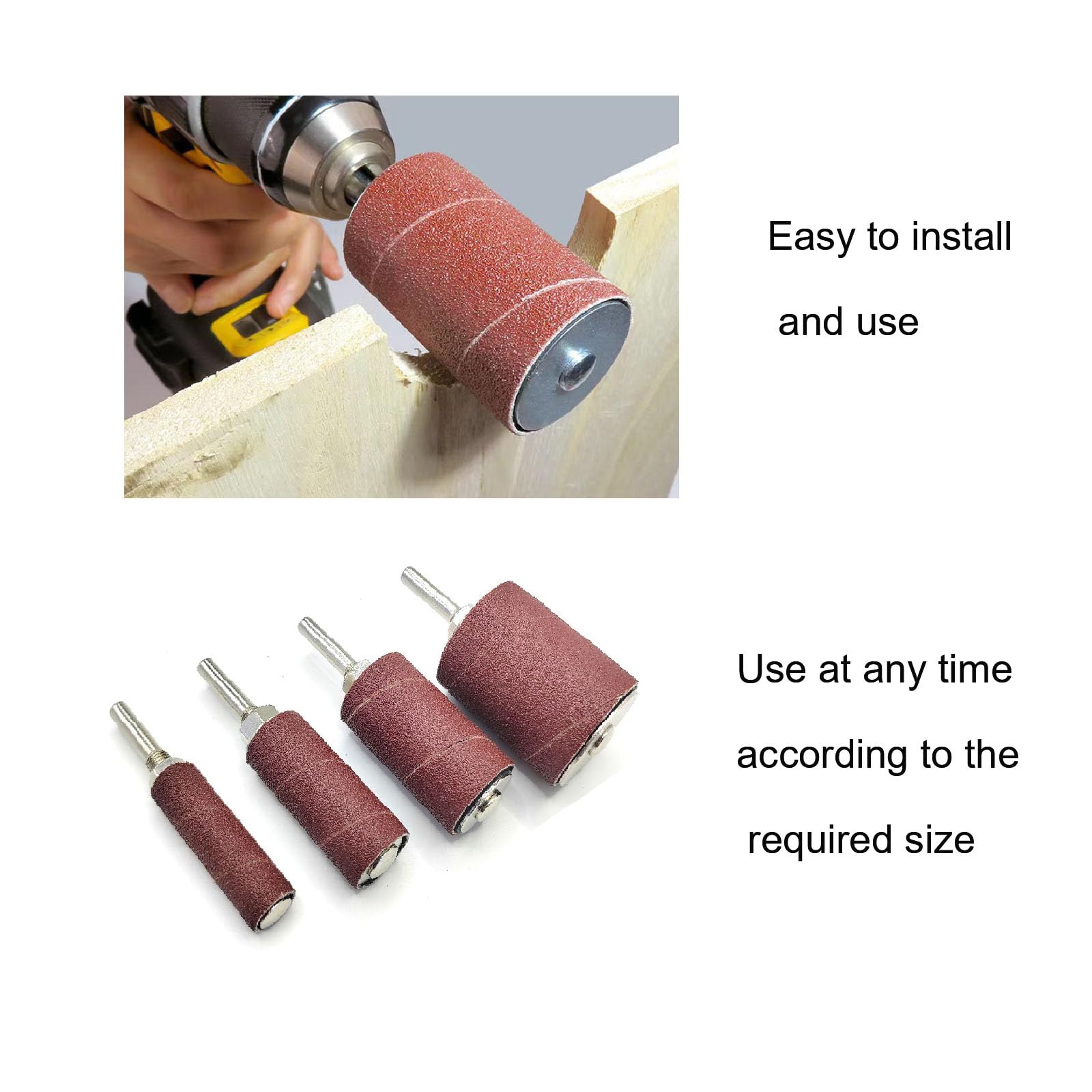 HANPINYUAN 1-1/2-inch drum handles broader sanding tasks with control.