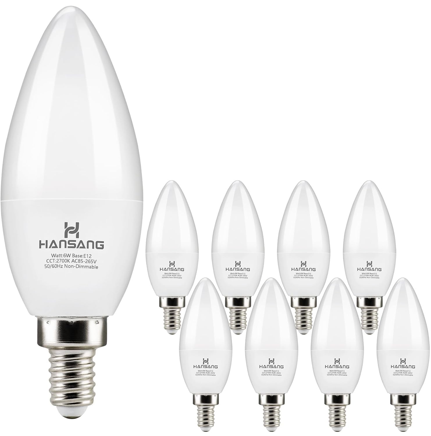 Hansang E12 bulbs for chandeliers and pendants offer long life