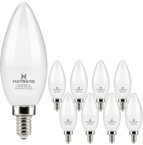 Hansang E12 bulbs for chandeliers and pendants offer long life