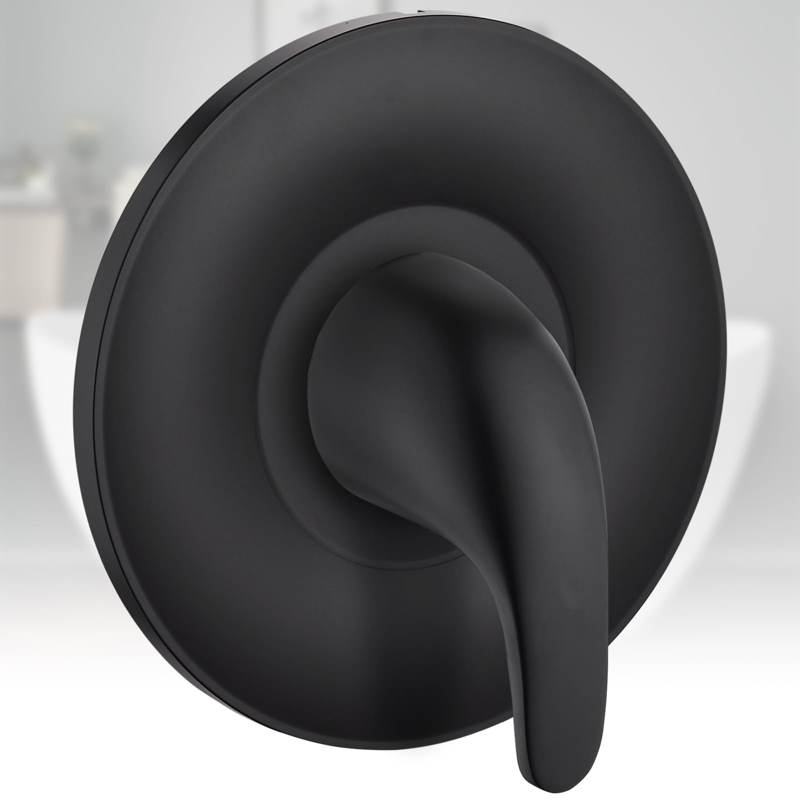 Hansengroyi matte black shower trim design for modern bathrooms
