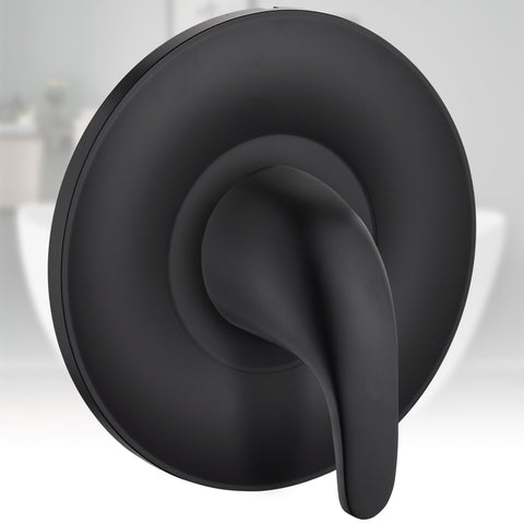 Hansengroyi matte black shower trim design for modern bathrooms