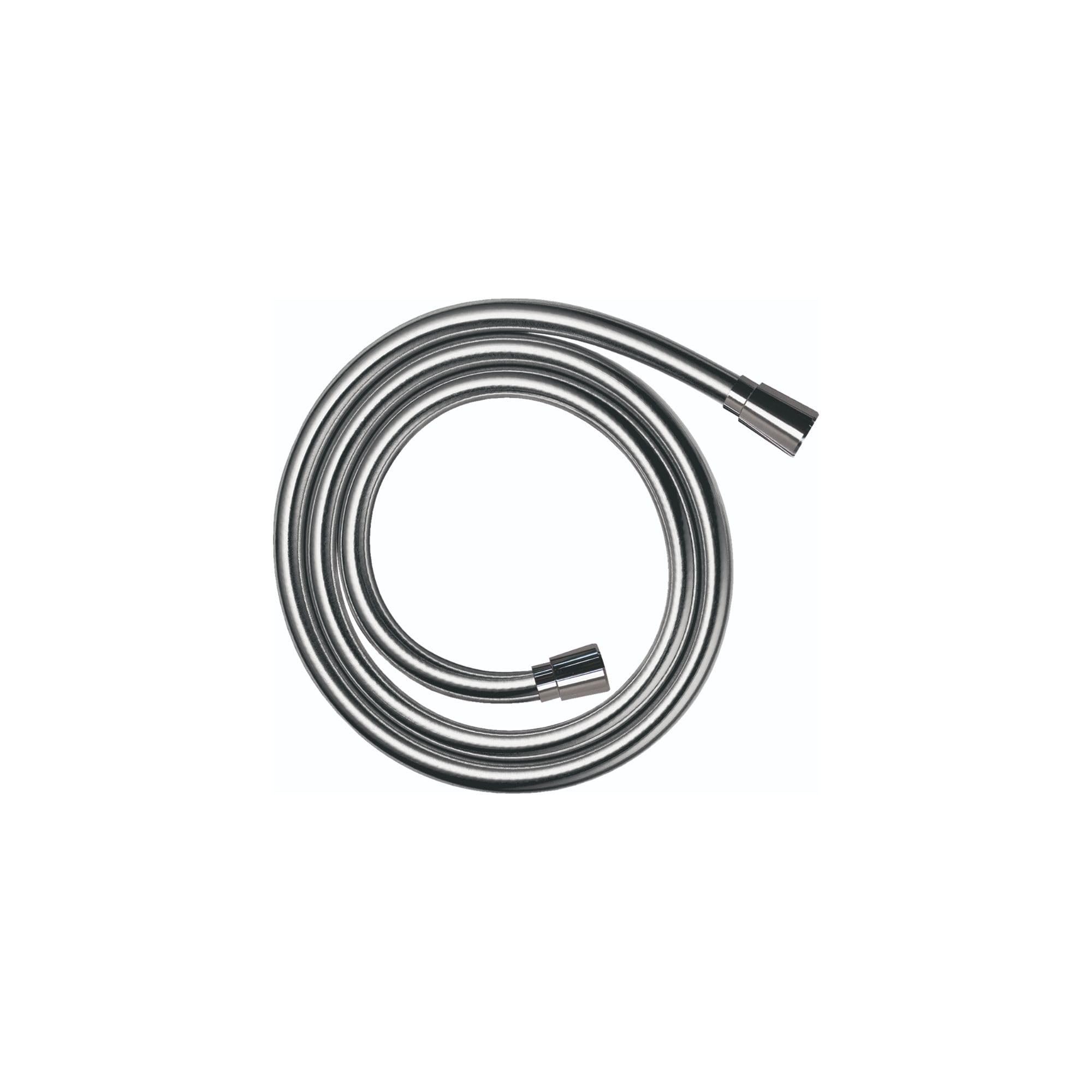 Hansgrohe Techniflex 80-inch chrome hose for easy reach during showering.