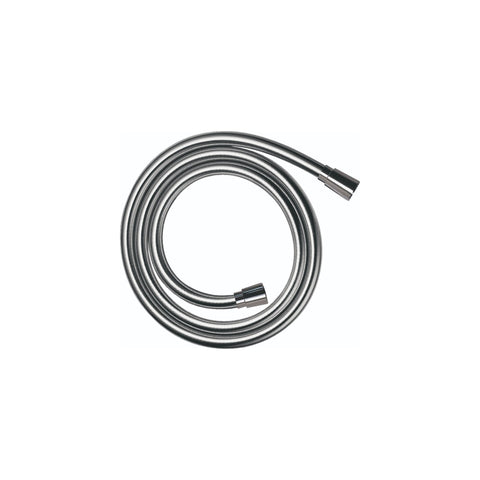 Hansgrohe Techniflex 80-inch chrome hose for easy reach during showering.