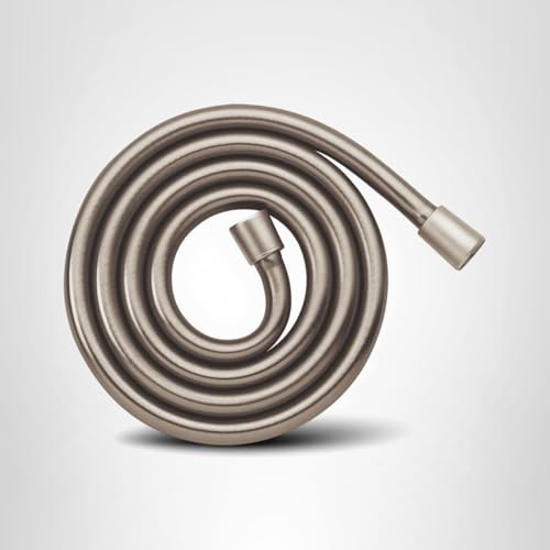 Hansgrohe Techniflex hose with easy-install connection reduces twisting during use.