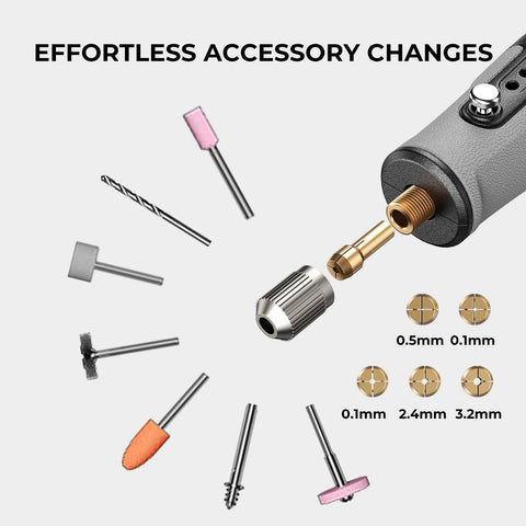 Hansmaker USB-C charging battery for convenient cordless use.
