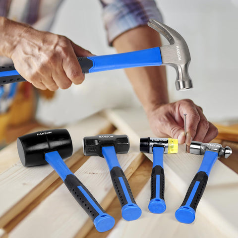 HANSOM 5-Pack ergonomic handles improve comfort during long projects.