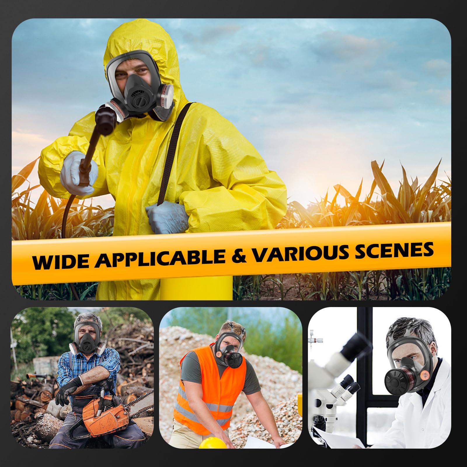 HANUU use-case image shows chemical, painting, or workshop applications