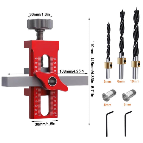 Hanzapor 2-in-1 mounting tool with adjustable positioner demonstrates versatile setup options.