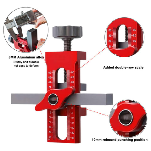Hanzapor aluminium alloy construction close-up highlights durability for long-lasting cabinetry projects.