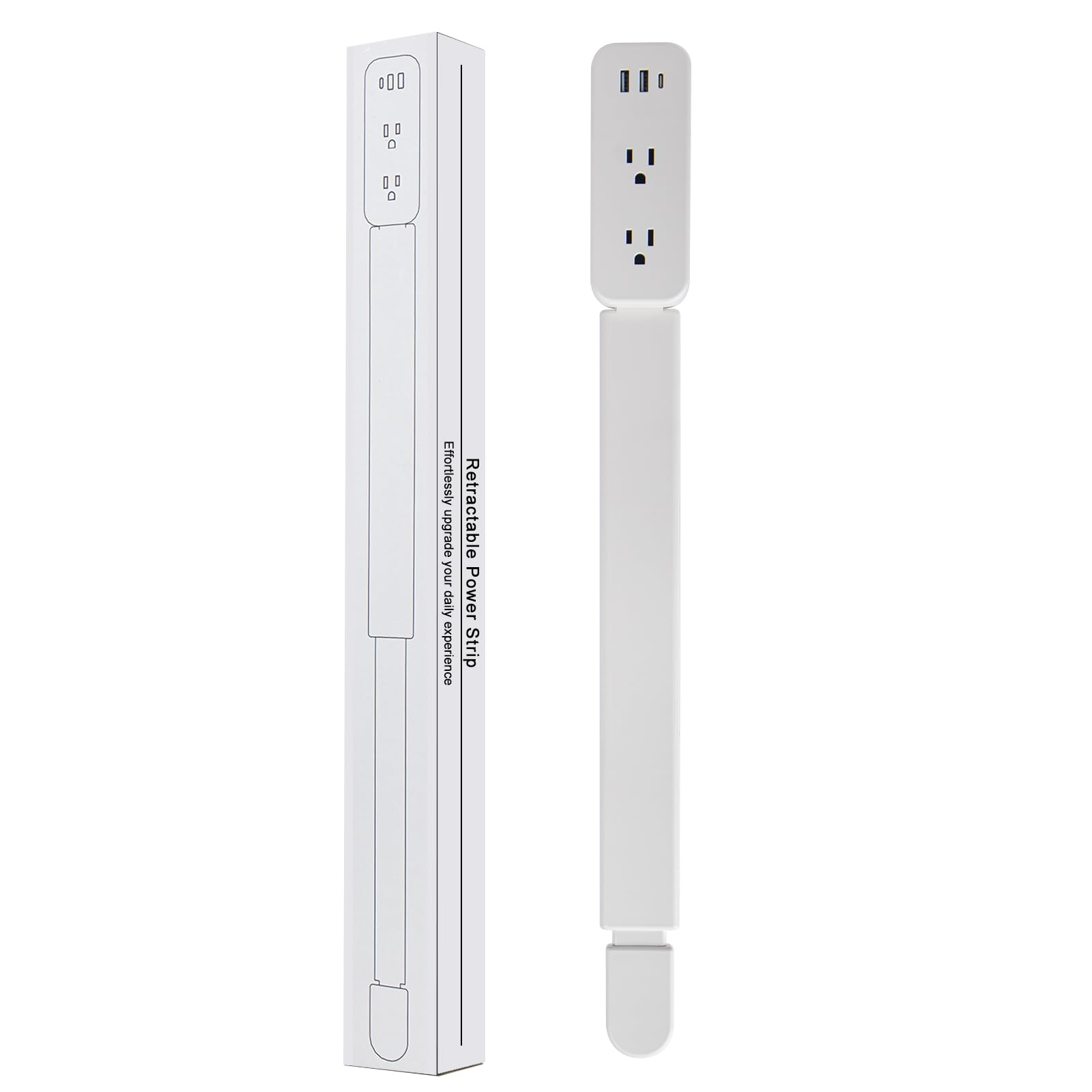 haodsso Outlet Extender Stick extends to 22 to 34 inches for easier access.