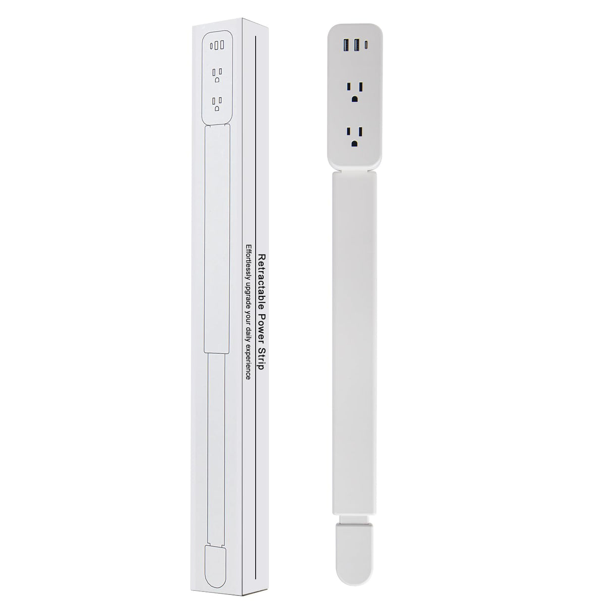haodsso Outlet Extender Stick extends to 22 to 34 inches for easier access.