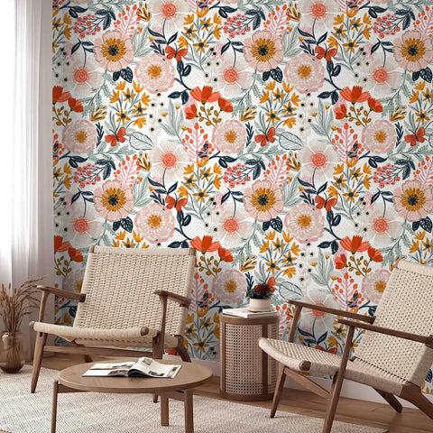 HAOKHOME wallpaper matte-finish texture adds depth to walls