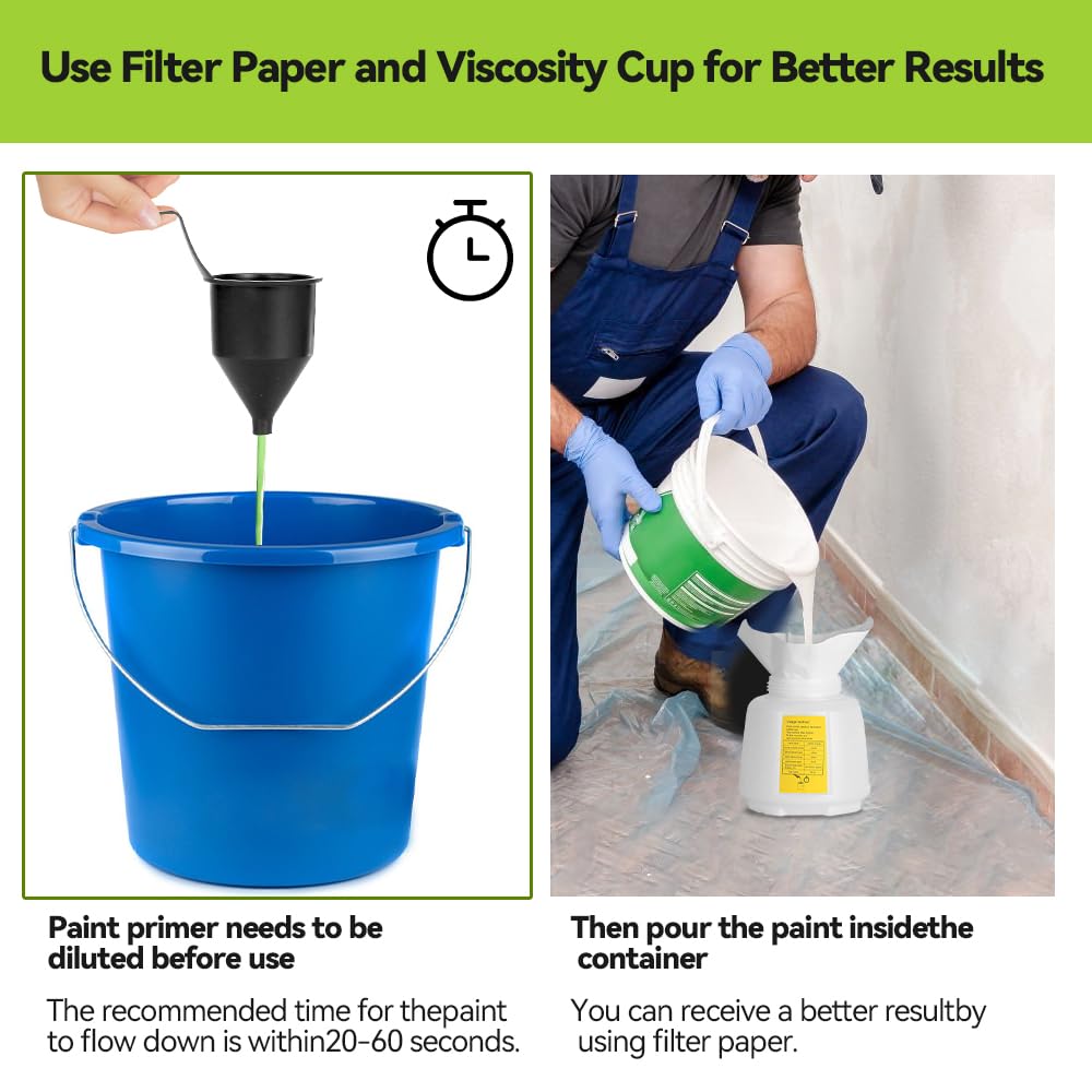 Large 1000 ml container reduces refills during projects.