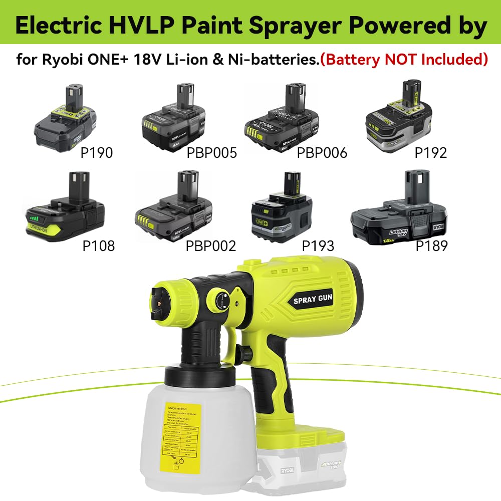 HaopkZapyr supports Ryobi battery compatibility for flexible power options.