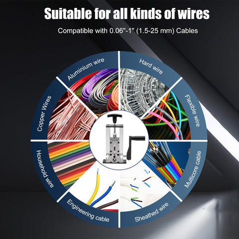 HAOYOO wire stripper with durable aluminum body for long-term use