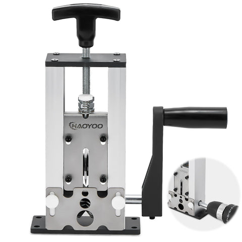 HAOYOO wire stripper machine in drill-powered mode for efficient copper stripping