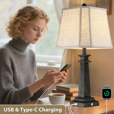 Hapcrea 3-way dimmable touch control lamp for customizable mood.