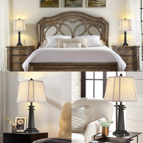 Hapcrea includes dimmable A19 LED bulbs for immediate use.