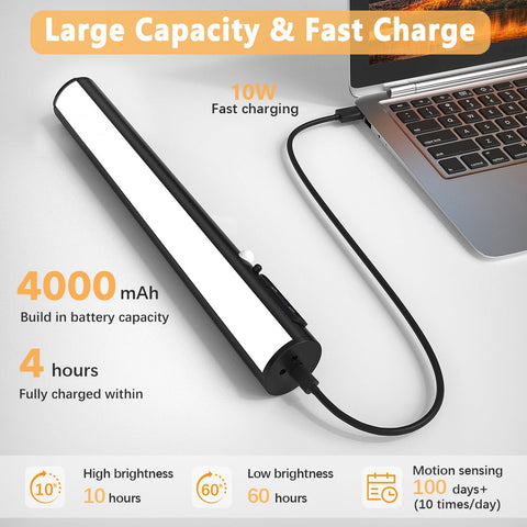 Hapfish 360-degree rotating magnetic bracket enables flexible lighting angles.