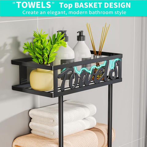 HapiRm anti-swing design keeps towels neat and door stable.