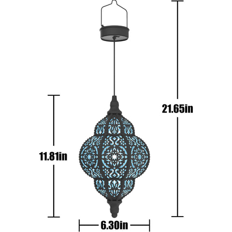 Hapjoy porch patio lantern provides subtle light and versatile placement.