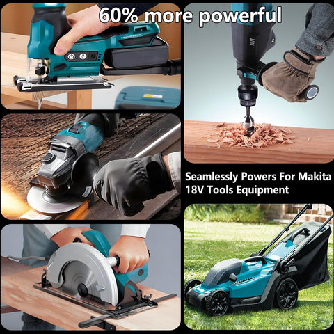HAPPLYS lithium-ion 18V battery with long lifespan.