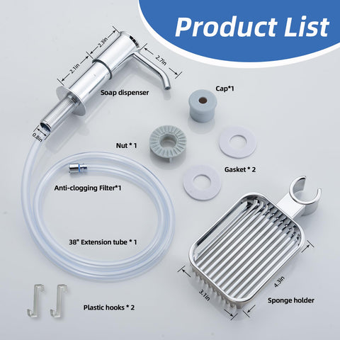HAPPUP 360-degree rotation supports flexible sponge and dispenser placement