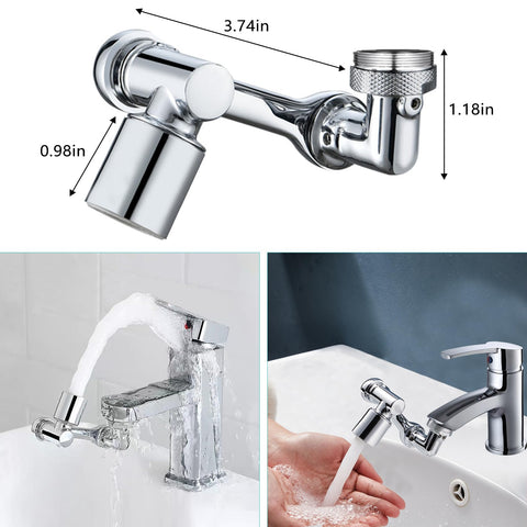 HAPPUP easy installation emphasizes quick setup on multiple faucet sizes.