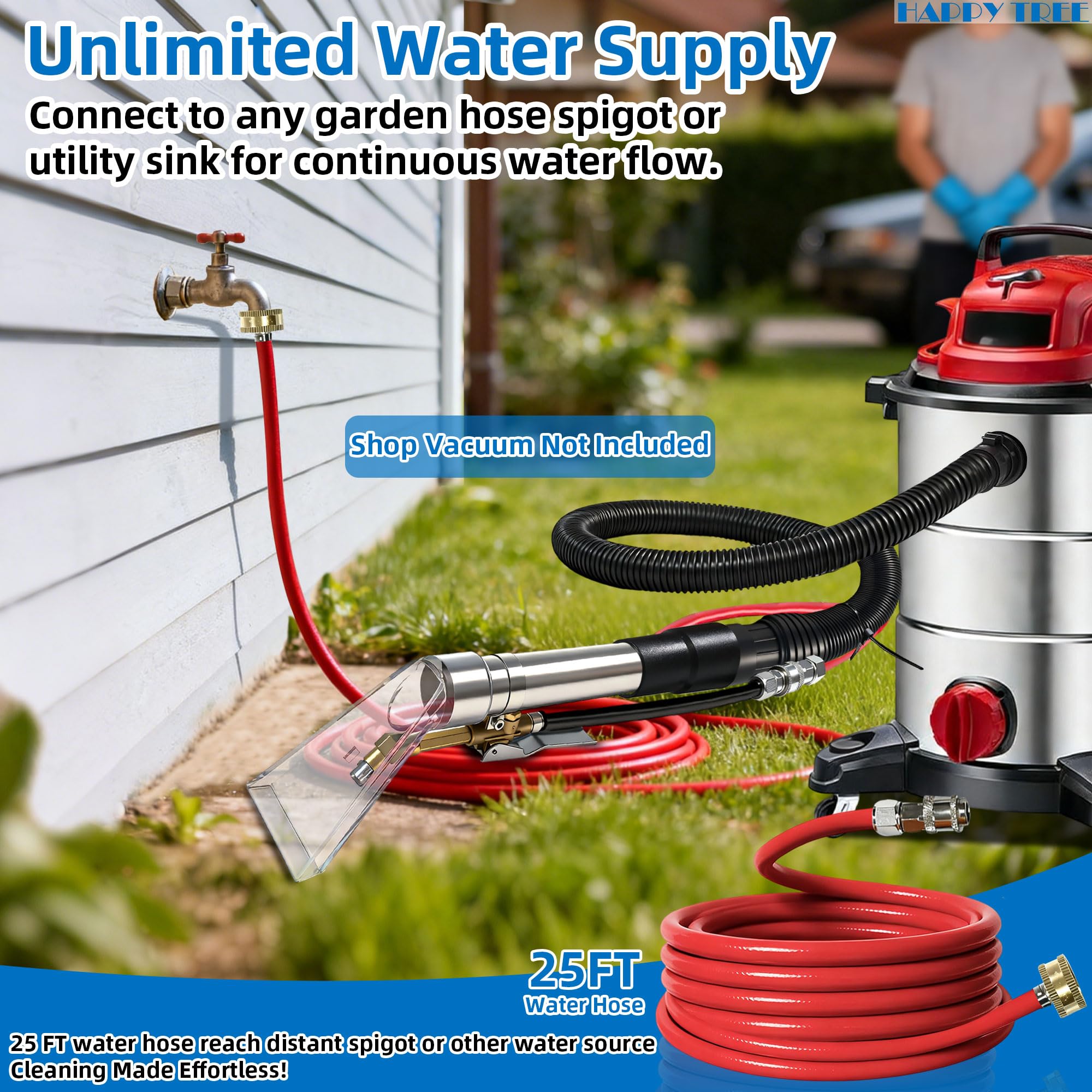 Happy Tree universal fit two-and-half-inch adapter for 10-20 gallon vacuums.