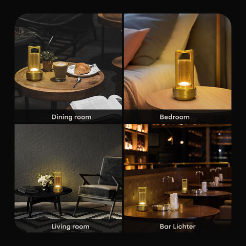 HAPYGI night table lamp with touch control for easy color and brightness changes