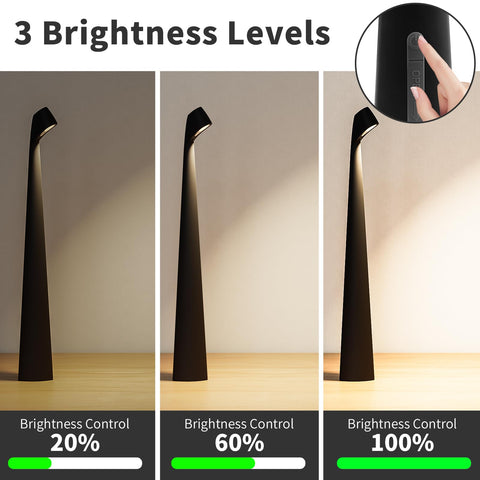 HAPYGI lamp showing 3600mAh battery for extended cordless use.