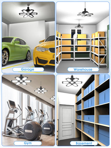 HAPYLUMI versatile shop light suitable for garages, barns, and industrial spaces.