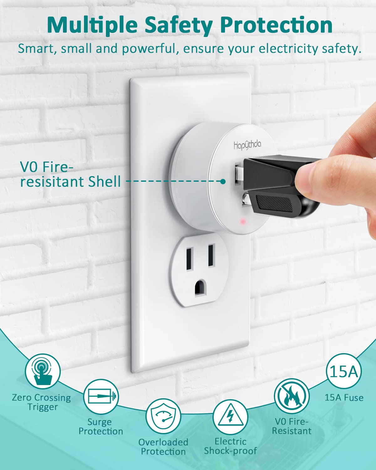HAPYTHDA no-wiring installation simplifies setup without drilling