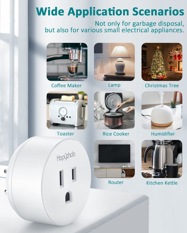 HAPYTHDA remote control provides safe, convenient on/off control for appliances