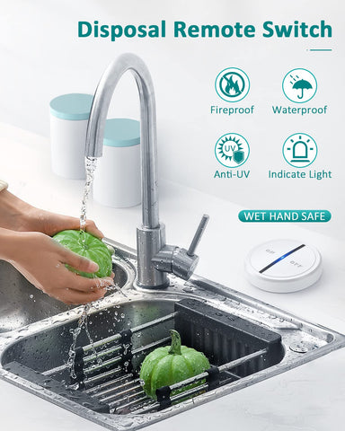 HAPYTHDA wireless remote with 500ft range enables hands-free operation from anywhere