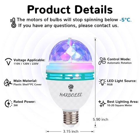 Harbolle color-changing LED bulb adds party vibes to indoor celebrations