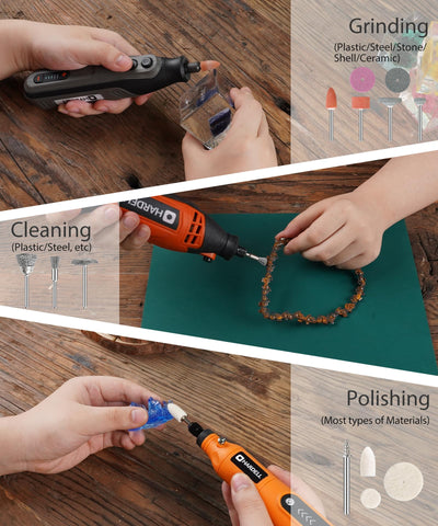HARDELL compact, moisture-resistant case keeps tools protected.