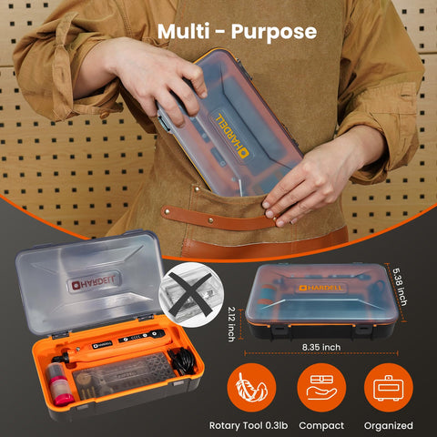HARDELL compact lightweight design for comfortable grip and extended use