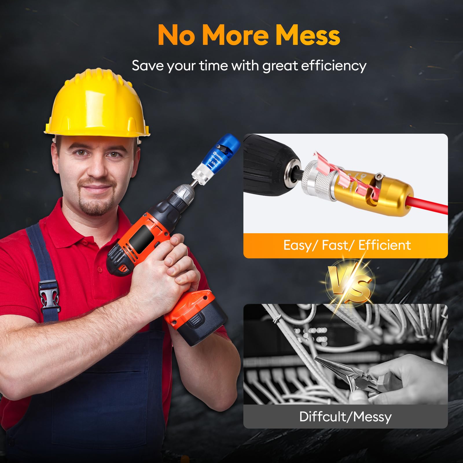 HARDELL drill twisting tool in action forming clean connections.
