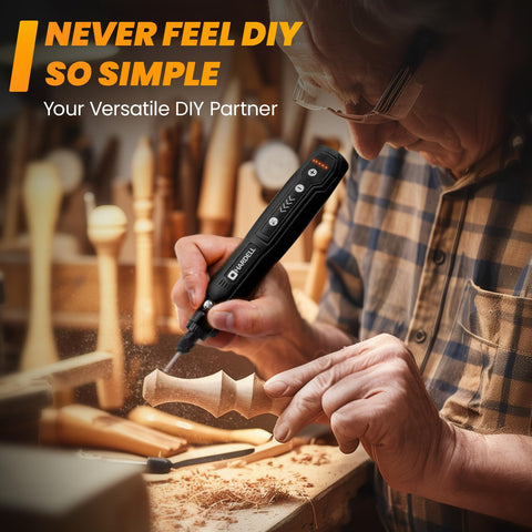 HARDELL Mini Rotary Tool 5-speed dial for controlled sanding
