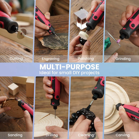 HARDELL tool with 69 accessories for versatile cutting and polishing tasks