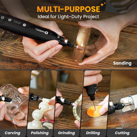 HARDELL Mini Rotary Tool suited for resin crafting detail work