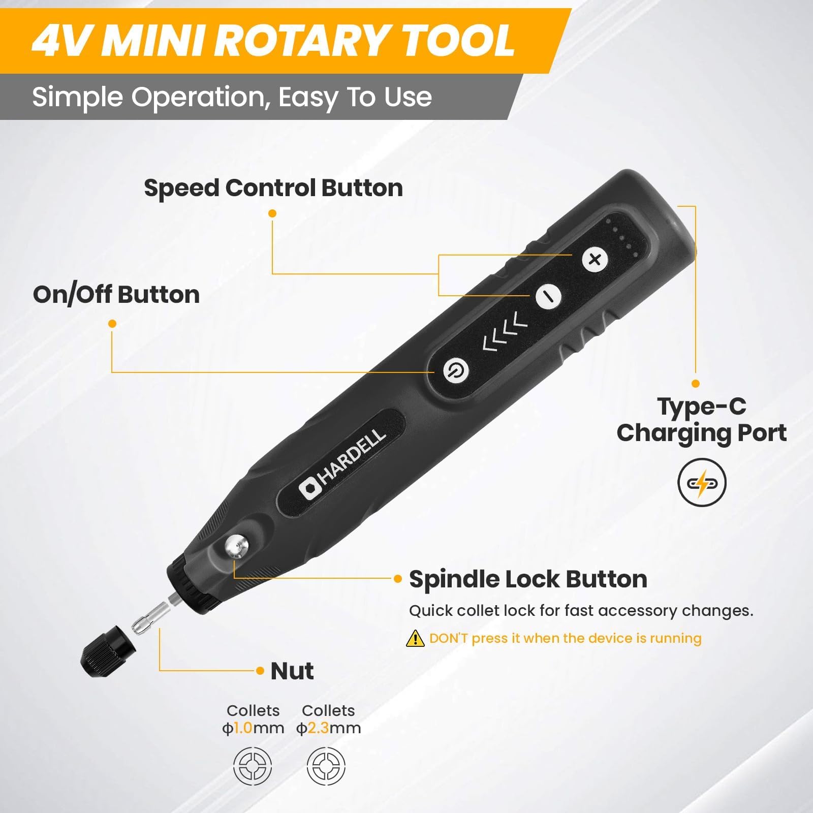 Great for smoothing 3D prints and polishing resin surfaces.