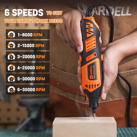 HARDELL 61-accessory kit enables sanding, cutting, engraving, and polishing