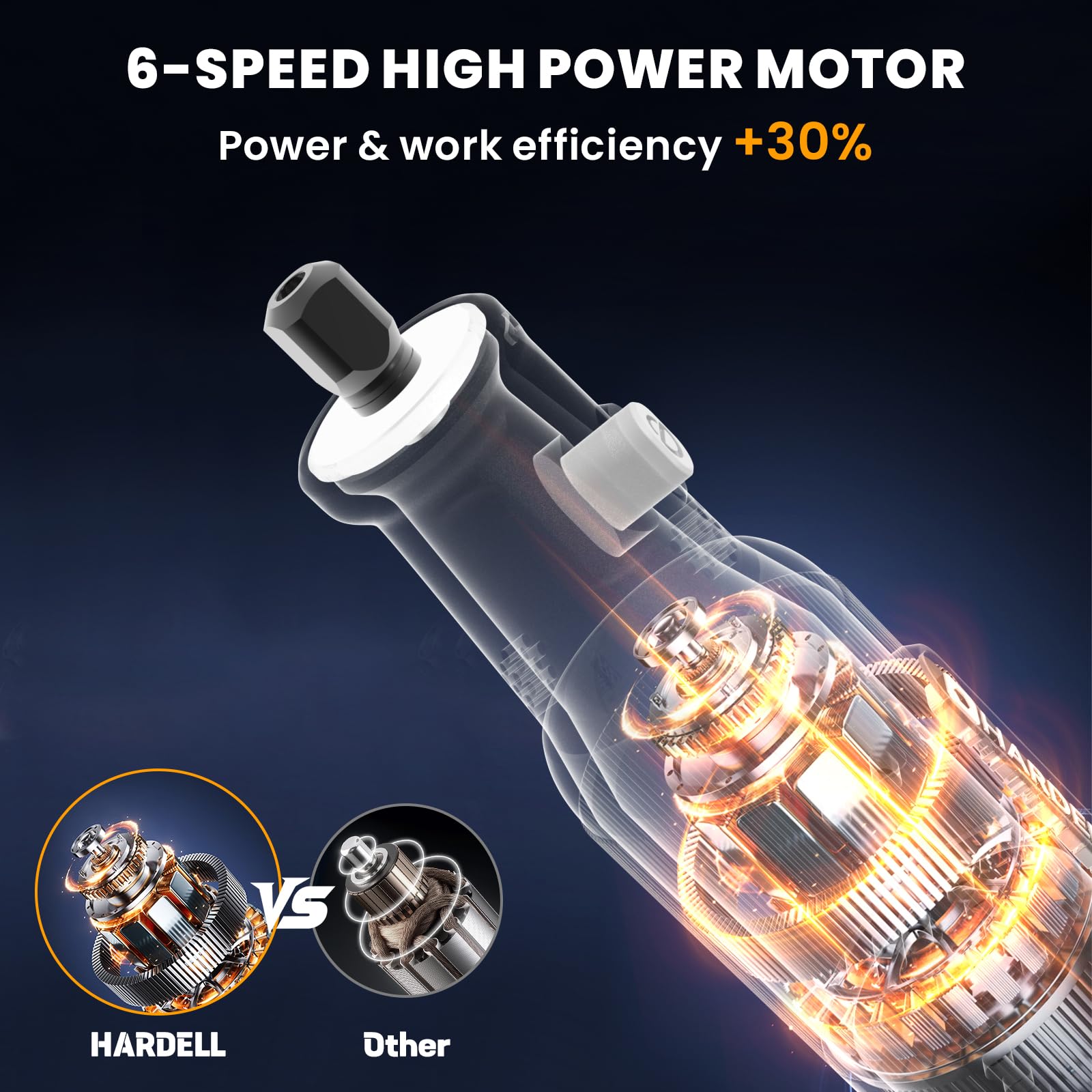 HARDELL rotary tool with variable speed control for versatile engraving and polishing.