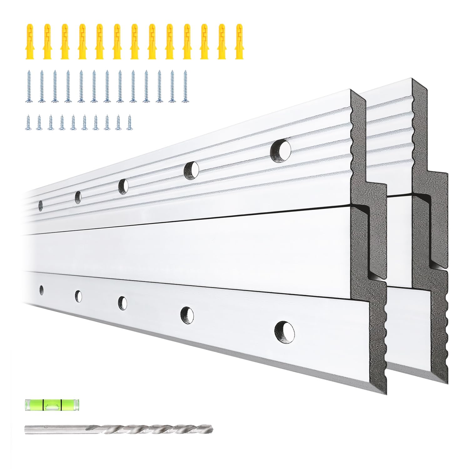 Hardow heavy-mirror-mounting-clip-16-inch for secure flush mounting of mirrors at home.